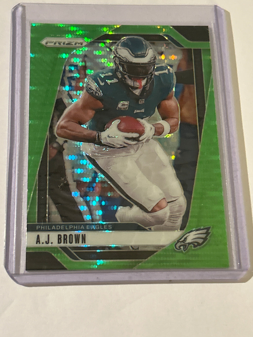 2024 Panini Prizm - A.J. Brown #233 Neon Green Pulsar Prizm