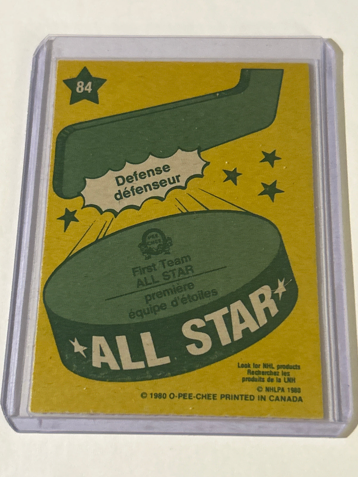 O-Pee-Chee 1980-81 Larry Robinson #84 Montreal Canadiens 1st Team All-Star