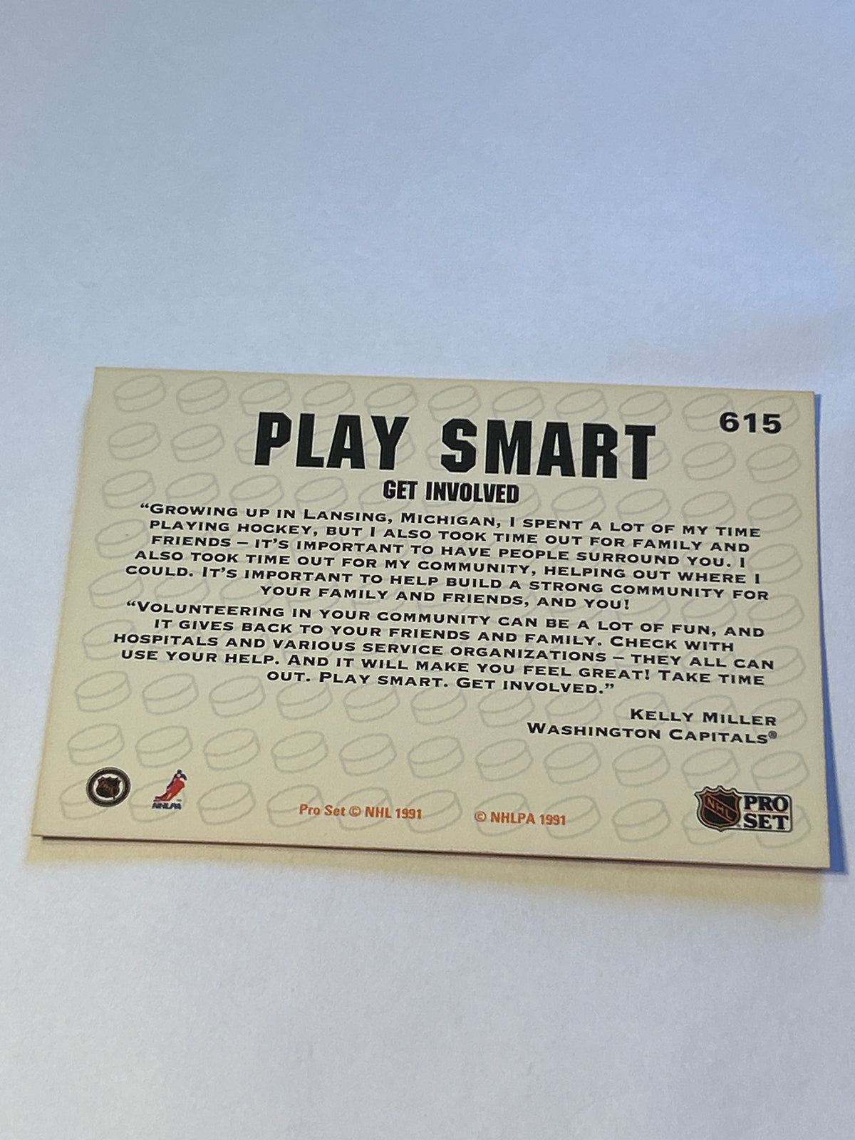 1991-1992 Proset #615 Play Smart