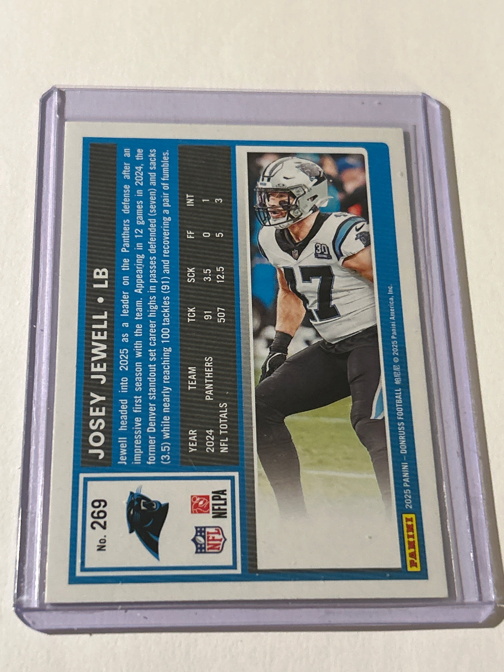 2025 Panini Donruss - Josey Jewell #269 Purple Press Proof