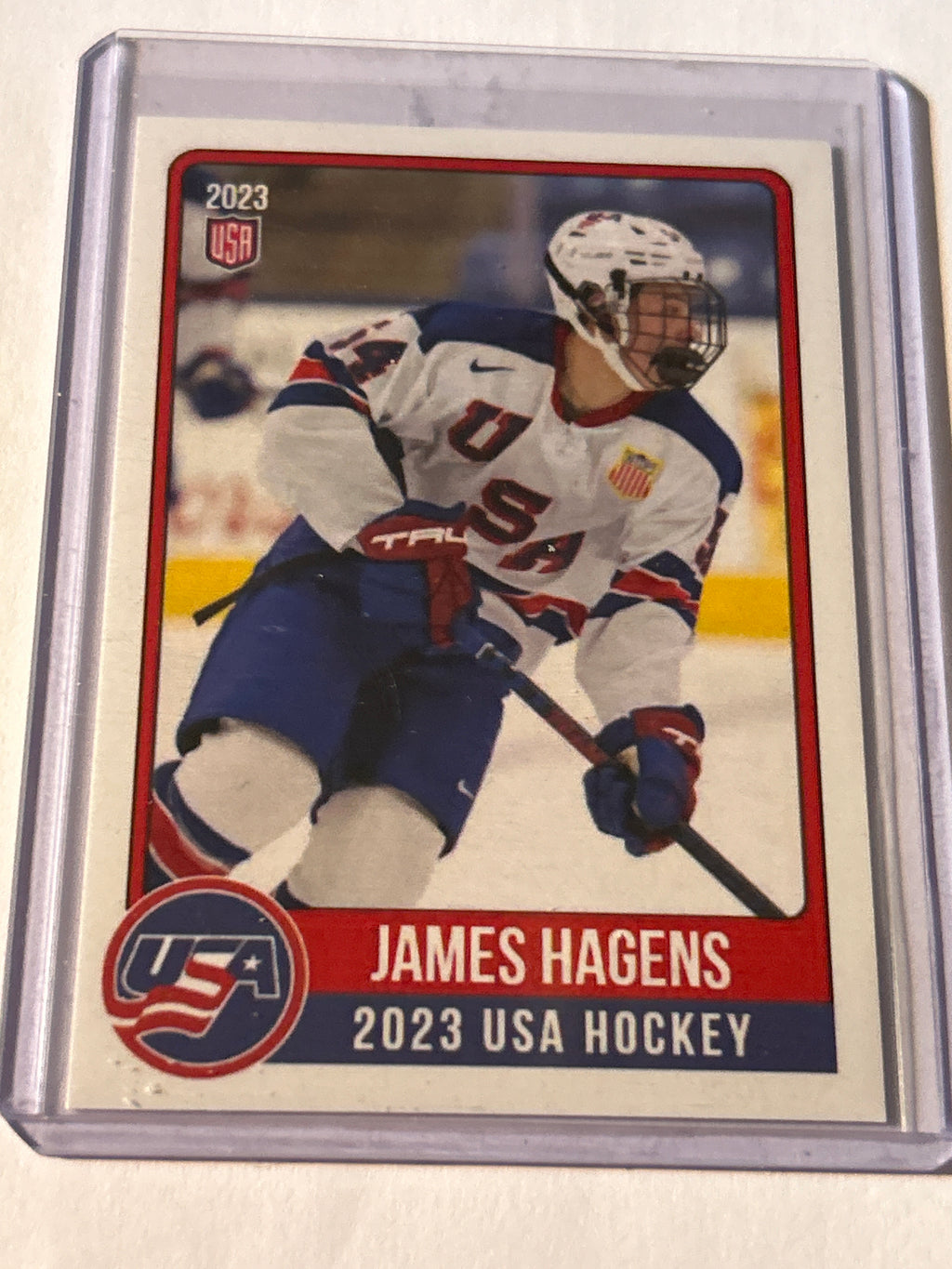 2023 James Hagens USA Future Stars Rookie Card #54 Team USA Hockey