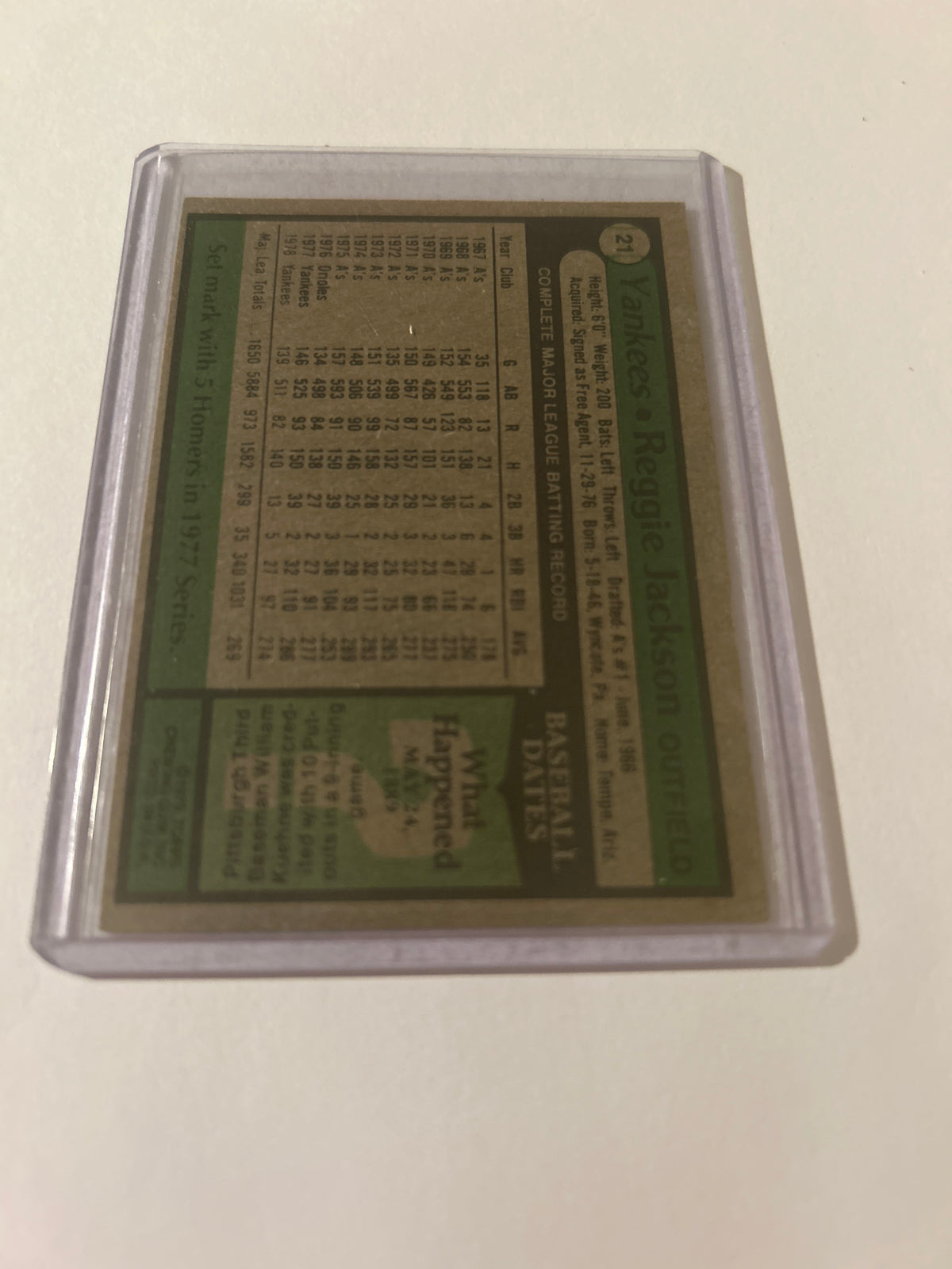 1979 Topps - Reggie Jackson #700– Auto