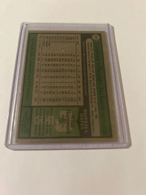 1979 Topps - Reggie Jackson #700– Auto