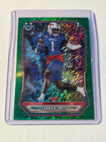 Bowman U Chrome Yannick Smith 1st Bowman Green Shimmer Refractor 83/99 SMU Mustangs WR