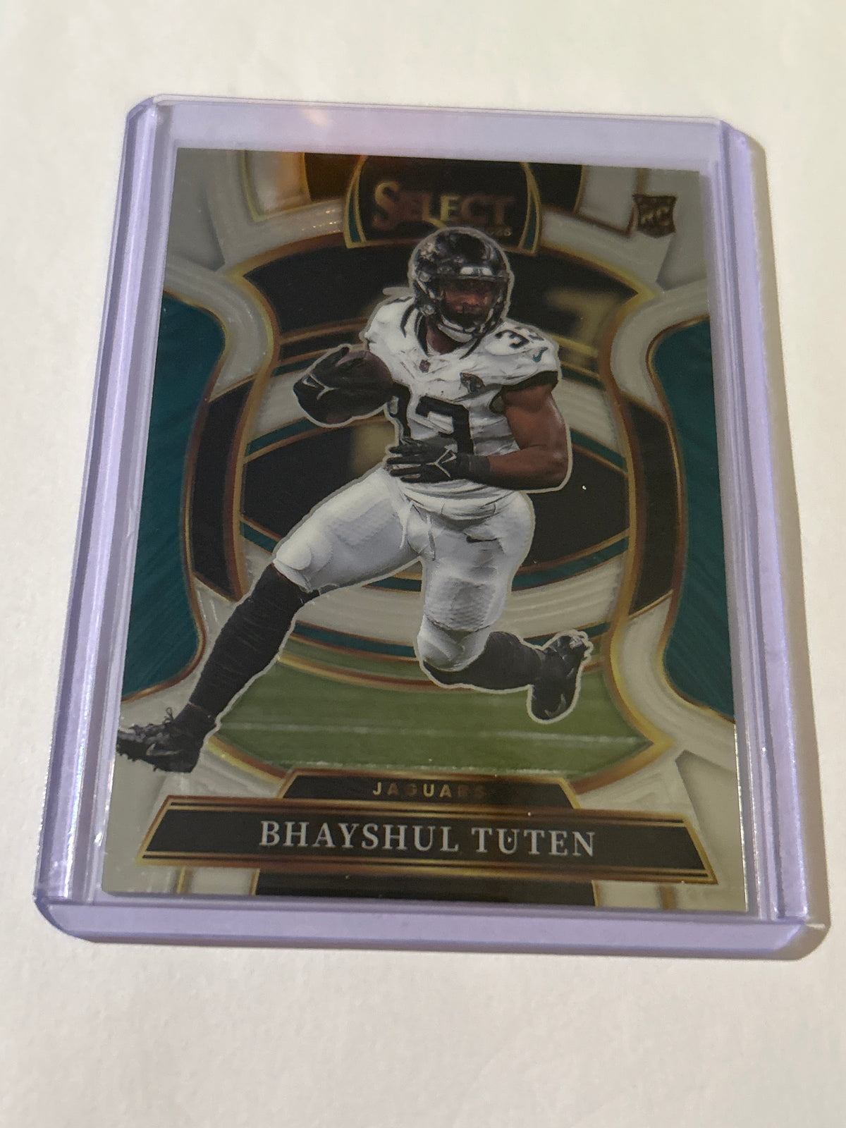2025 Panini Select - Concourse Bhayshul Tuten #29 Green & Yellow Shock Prizm...