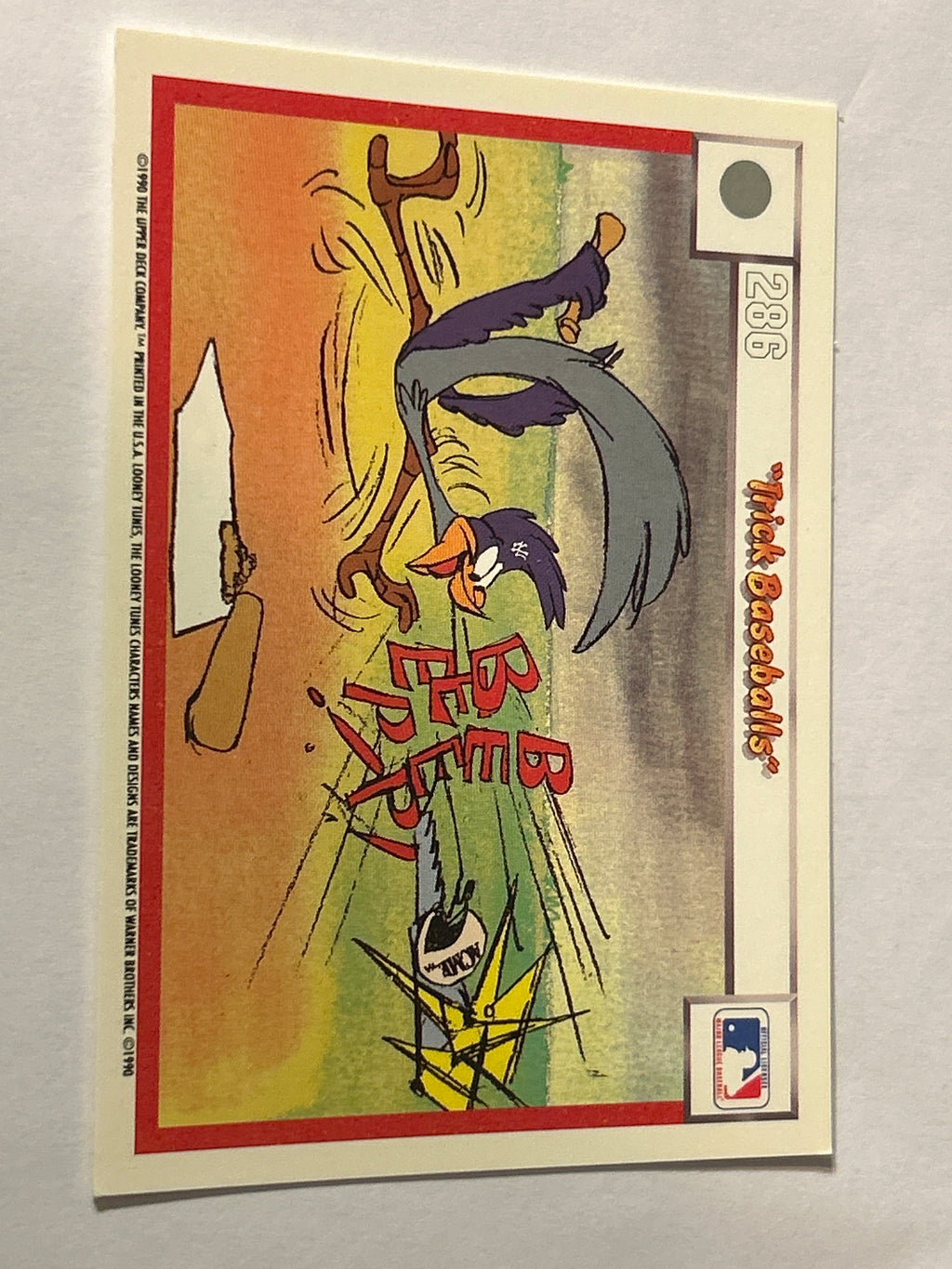 1990 Upper Deck Comic Ball #271 / 286 Hold the Mustard / Trick Baseballs