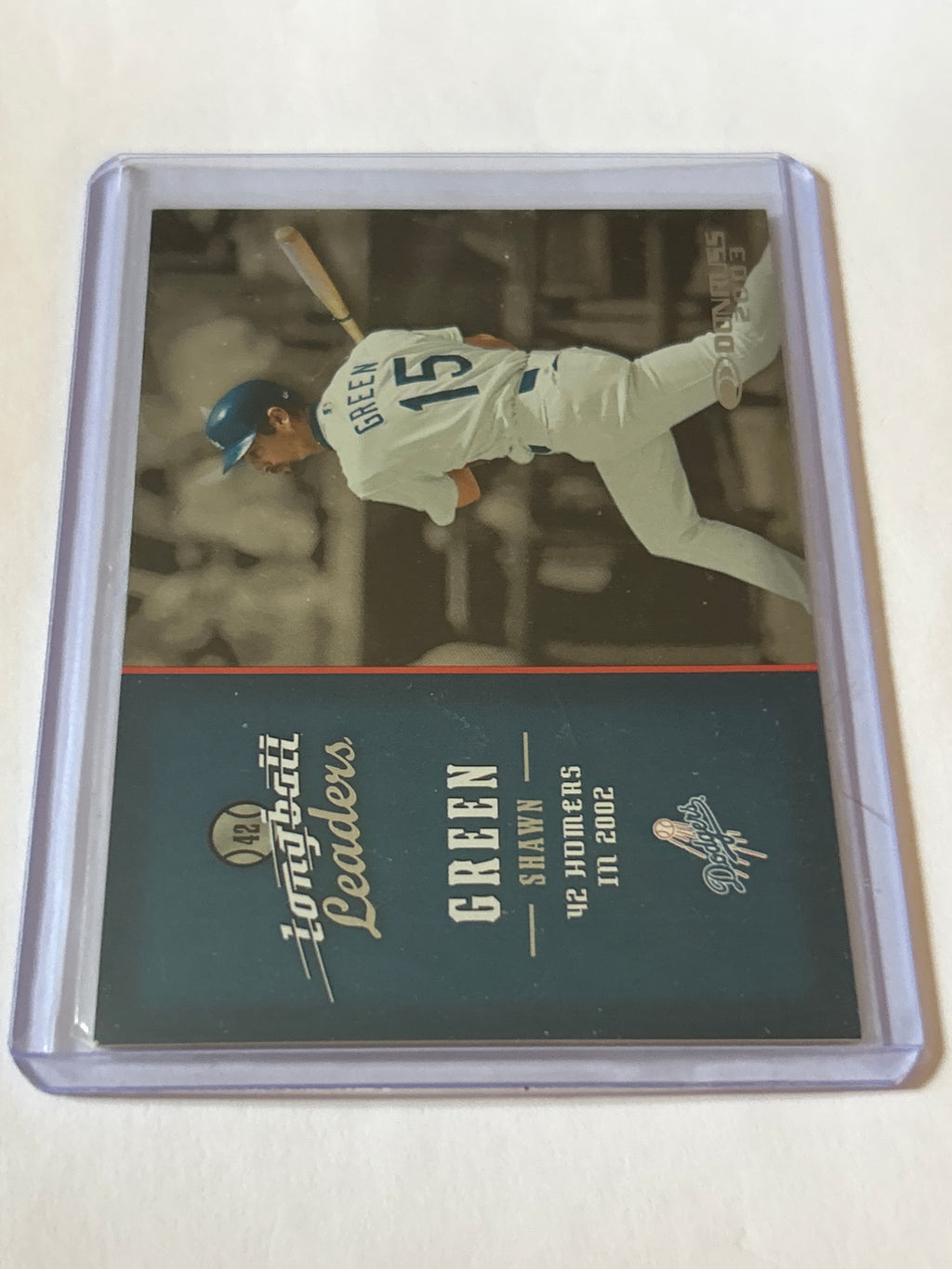 2003 Donruss - Longball Leaders Shawn Green #LL-9 55/1000