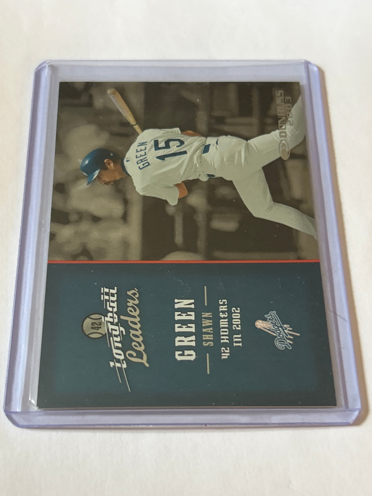 2003 Donruss - Longball Leaders Shawn Green #LL-9 55/1000