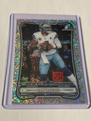 2026 Bowman Chrome Dak Prescott Speckle Refractor Dallas Cowboys