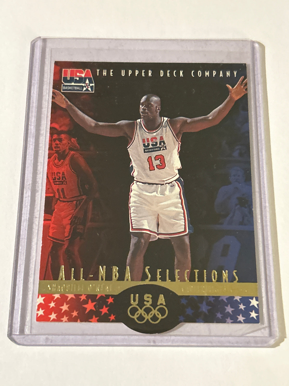 1996 Upper Deck USA Basketball Deluxe Gold Edition - Shaquille O'Neal #18