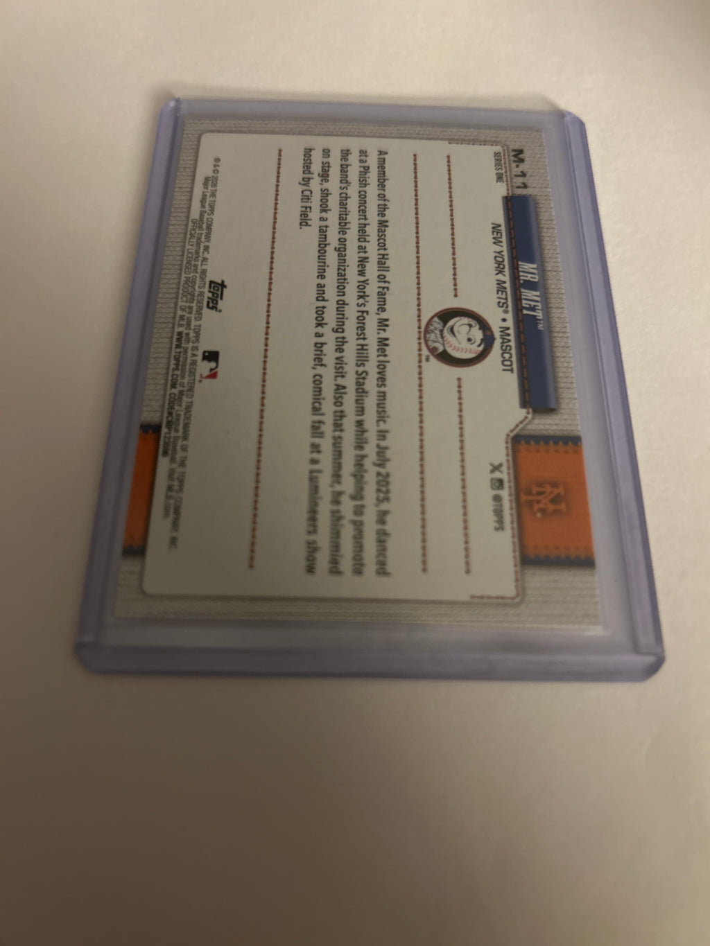 2026 Topps Series 1 - Mascots Mr. Met #M-11