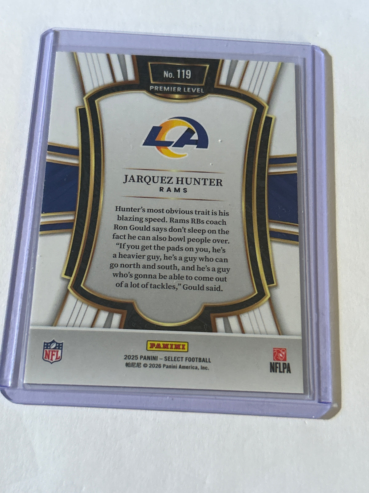 2025 Panini Select - Premier Level Jarquez Hunter #119 (RC)