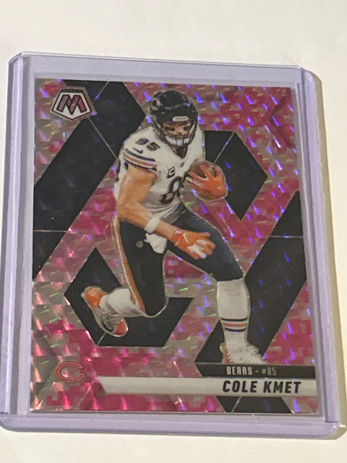 2025 Panini Mosaic - Cole Kmet #48 Camo Pink Mosaic Prizm