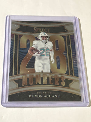 2025 Panini Select - Select Numbers De'Von Achane #13
