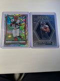 WR 2 Card Lot Jaxon Smith-Njigba Optic Hidden Potential (RC) Ja'Marr Chase Bowman Chrome Speckle Refractor
