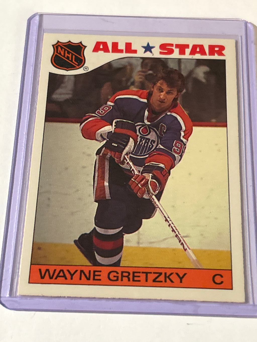Topps 1985-86 Wayne Gretzky #2 Edmonton Oilers All Star Sticker NHL