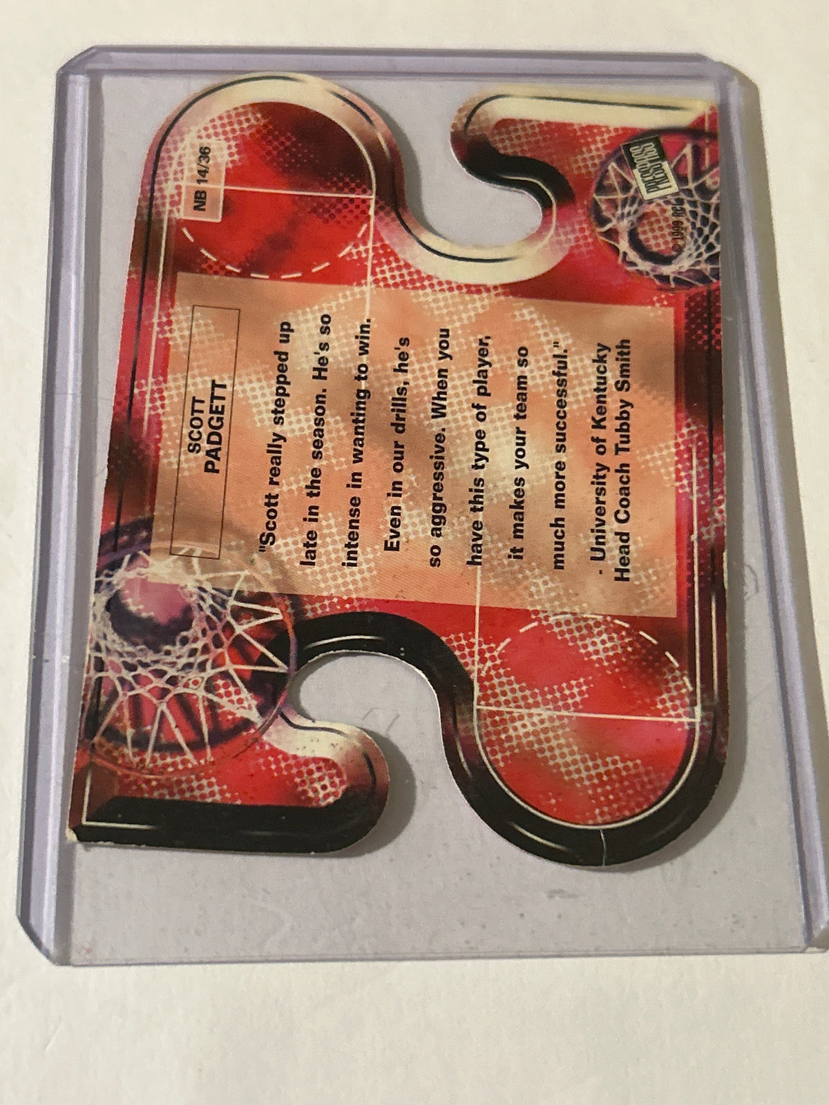 1999 Press Pass - Net Burners Scott Padgett #NB 14 (RC)