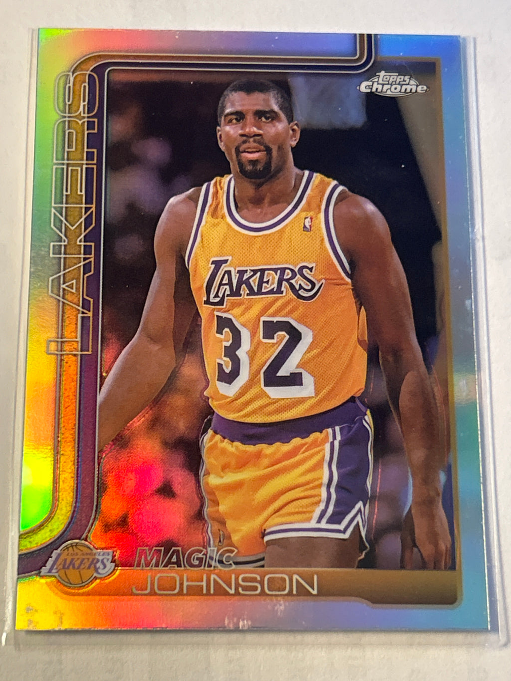 2025-26 Topps Chrome Magic Johnson #244 Refractor Laker