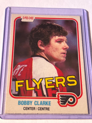 O-Pee-Chee 1981-82 Bobby Clarke #240 Philadelphia Flyers NHL Ice Hockey Card