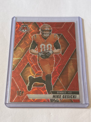 2025 Panini Mosaic - Mike Gesicki #36 Red Mosaic Prizm