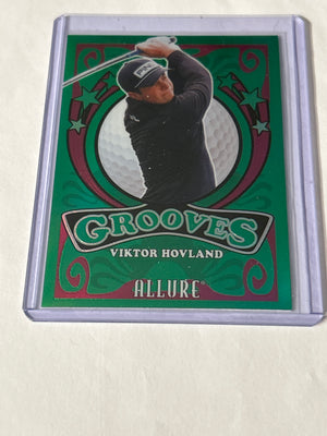 Viktor Hovland – 2026 Upper Deck Allure Grooves #GV‑5 Green Parallel