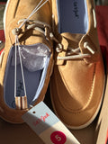 Cat & Jack Kids Boat Shoes – Size 5 – Tan/Beige – Casual Slip‑On Style