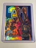 1998-99 Flair Showcase #31 Reggie Miller Passion Row 2 Indiana Pacers HOF