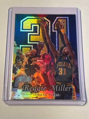 1998-99 Flair Showcase #31 Reggie Miller Passion Row 2 Indiana Pacers HOF