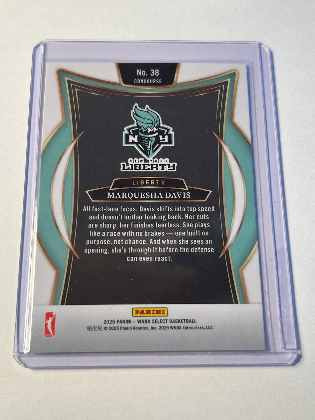2025 Panini Select WNBA Marquesha Davis New York Liberty