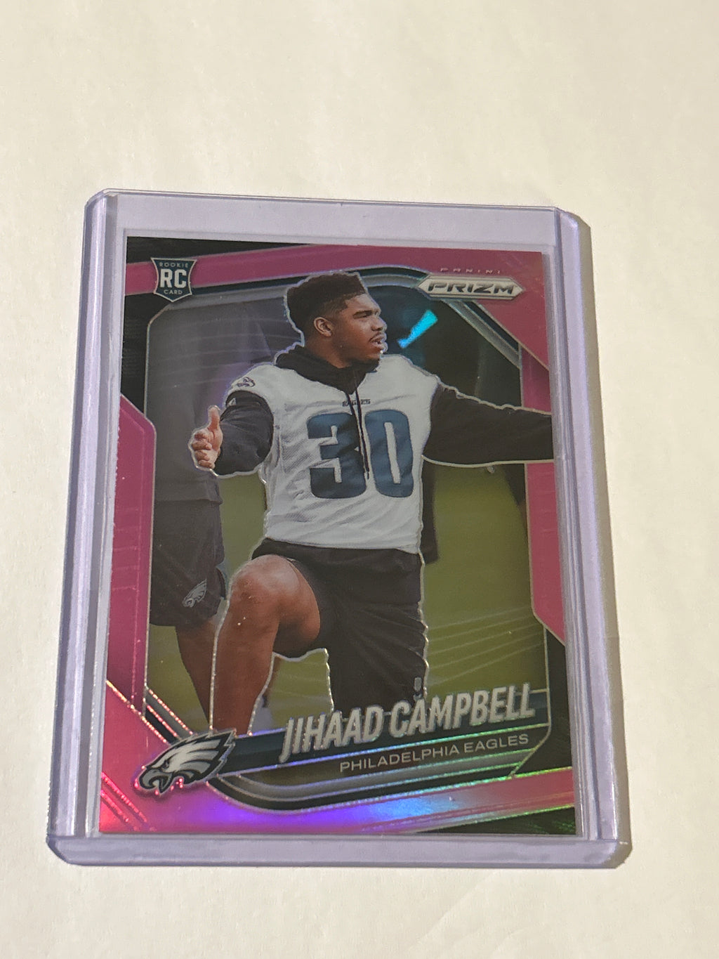 2025 Panini Prizm - Rookies Jihaad Campbell #334 Pink Prizm (RC)