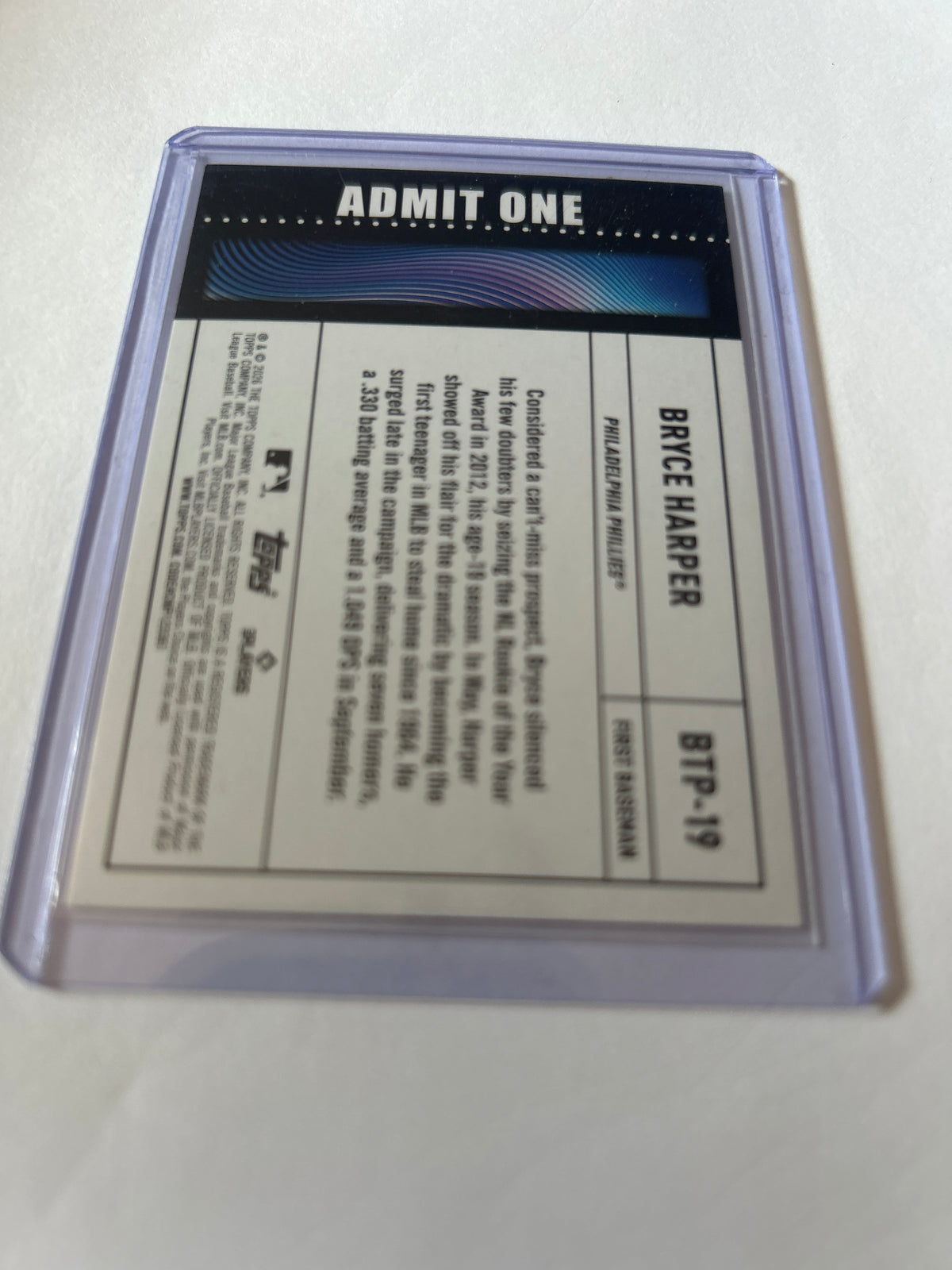 2026 Topps Series 1 - Big Ticket Players Bryce Harper #BTP-19