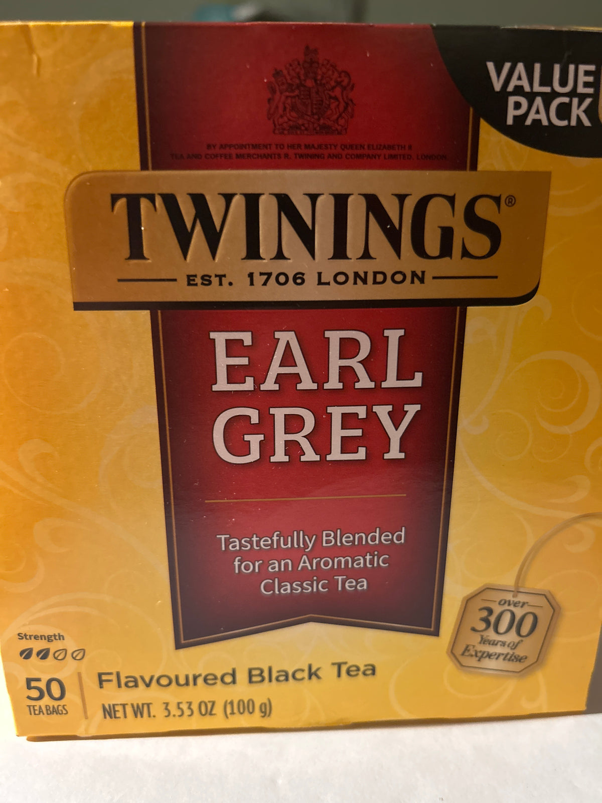 Twinings Earl Grey Tea – 50 Bags – Aromatic Black Tea – Value Pack (Best By 2/28)