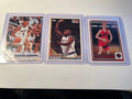 Basketball rookie 3 card lot fronts