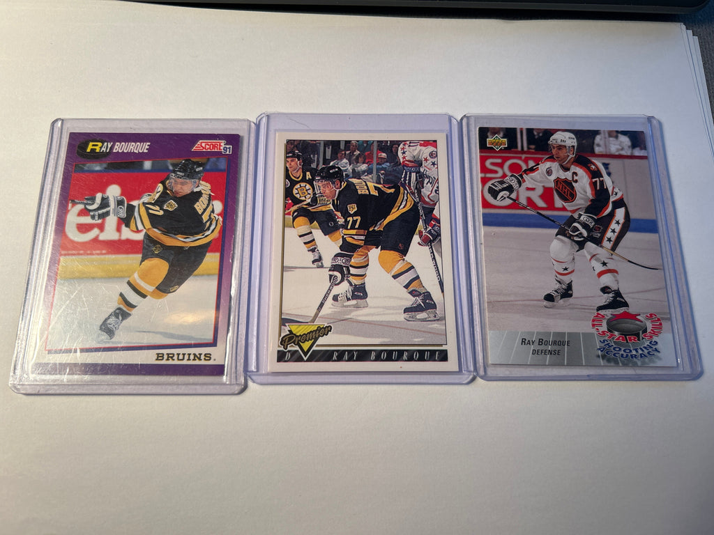 Ray Bourque 3 card lot