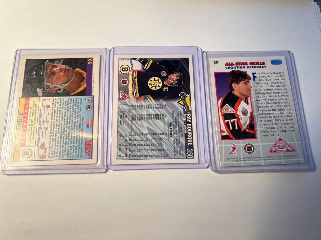 Ray Bourque 3 card lot