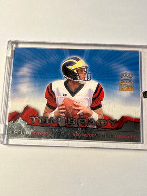 2000 Pacific Crown Royale Rookie Royalty Tom Brady #2 Rookie Year Insert Michigan