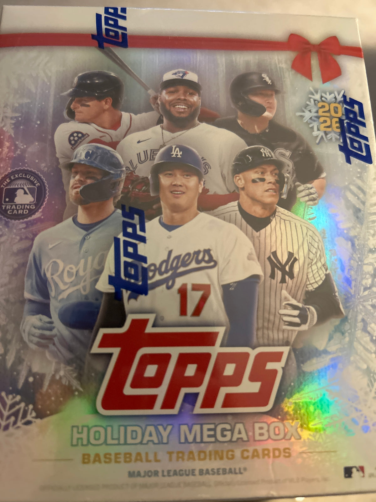 2026 Topps Holiday Baseball Mega Box, 100 Cards, Factory Sealed