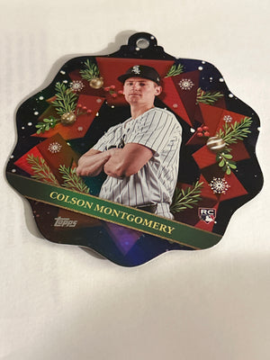 2026 Topps Holiday Colson Montgomery RC #OO-13 Oversized Die Cut Ornament Card Chicago White Sox