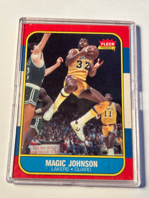 1986-87 Fleer Magic Johnson #53 Los Angeles Lakers Basketball