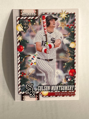 2026 Topps Holiday Colson Montgomery RC Holiday Variation SP Chicago White Sox
