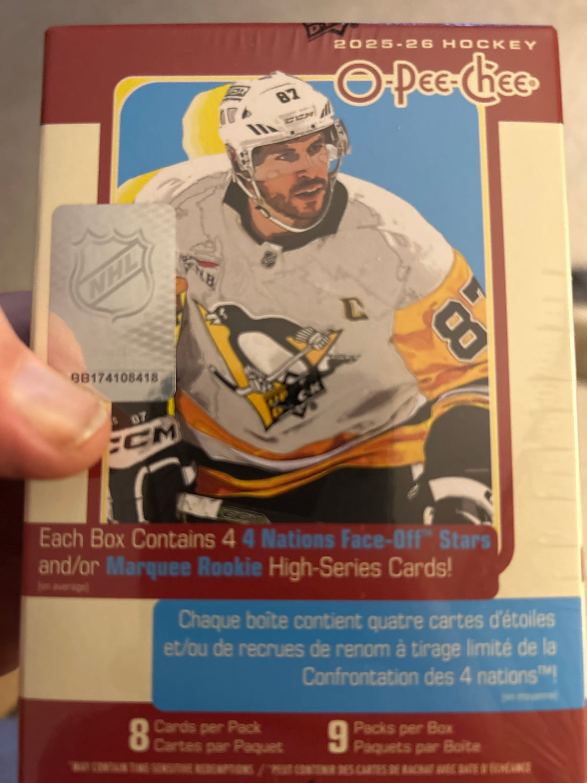 2025-26 Upper Deck O-Pee-Chee Hockey Blaster Box, 72 Cards, Factory Sealed
