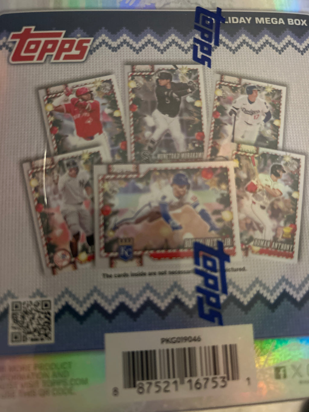 2026 Topps Holiday Baseball Mega Box, 100 Cards, Factory Sealed
