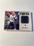 2006 Fleer Fabrics Tom Brady Jersey Relic Card New England Patriots