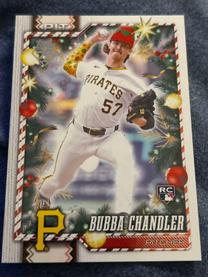 2026 Topps Holiday Bubba Chandler RC Holiday Variation SP Pittsburgh Pirates