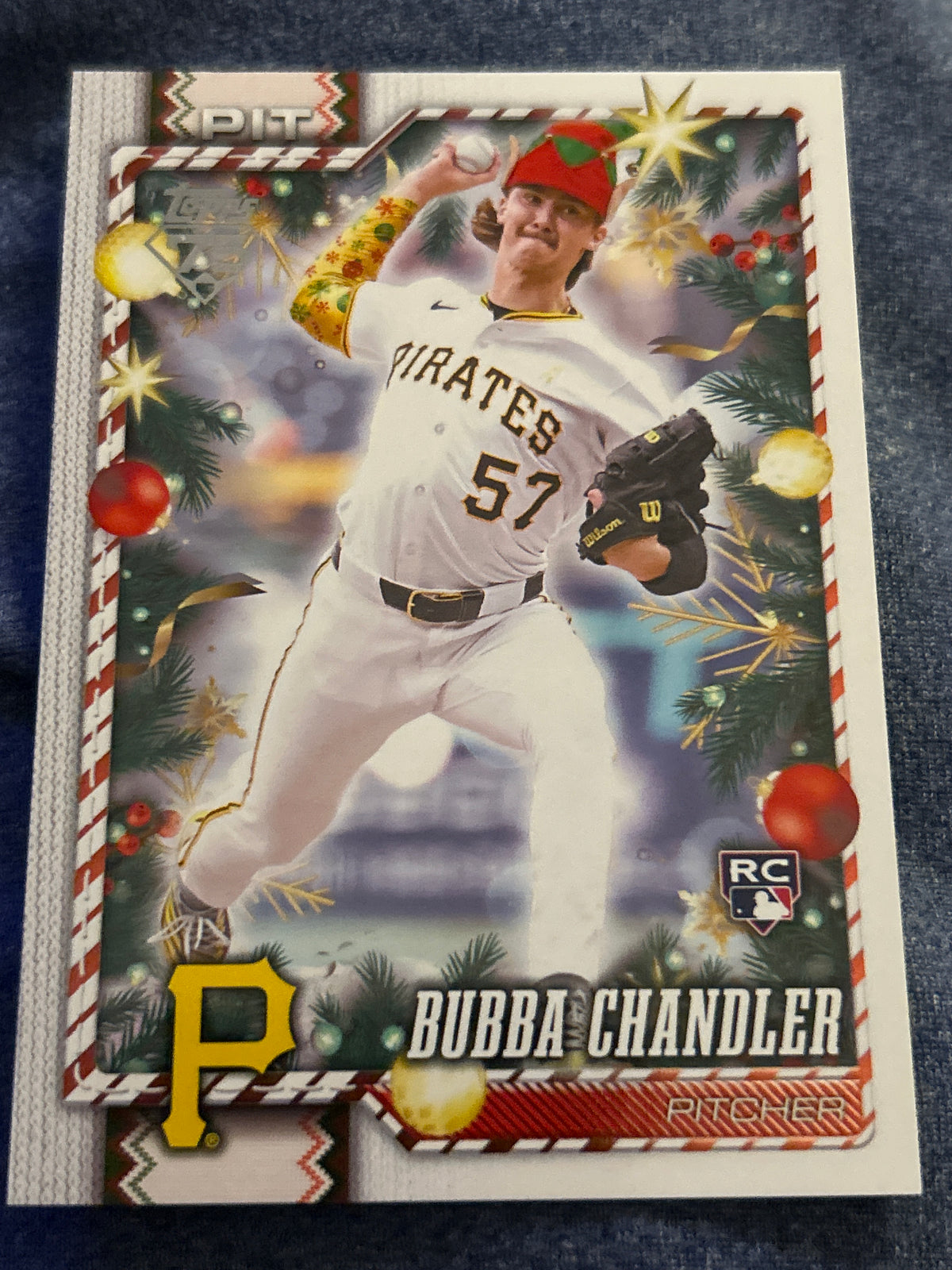 2026 Topps Holiday Bubba Chandler RC Holiday Variation SP Pittsburgh Pirates