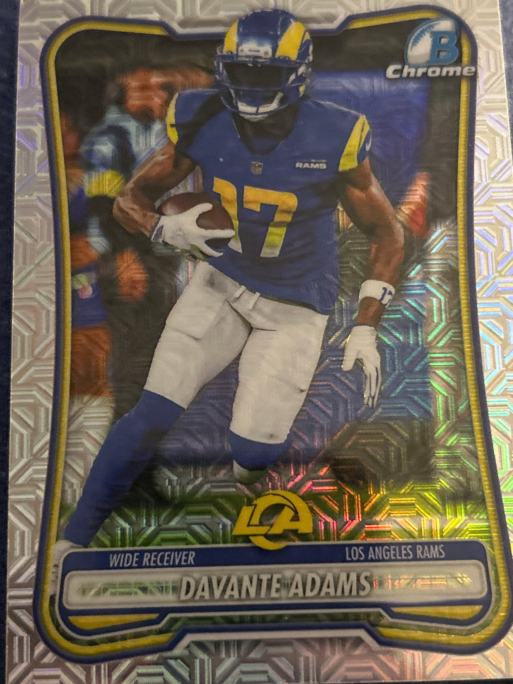 2026 Bowman Chrome Davante Adams Mojo Refractor Los Angeles Rams