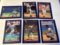 1992 Classic Baseball 6 card stars lot fronts