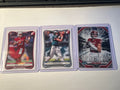 2026 Bowman QB 3 card lot fronts