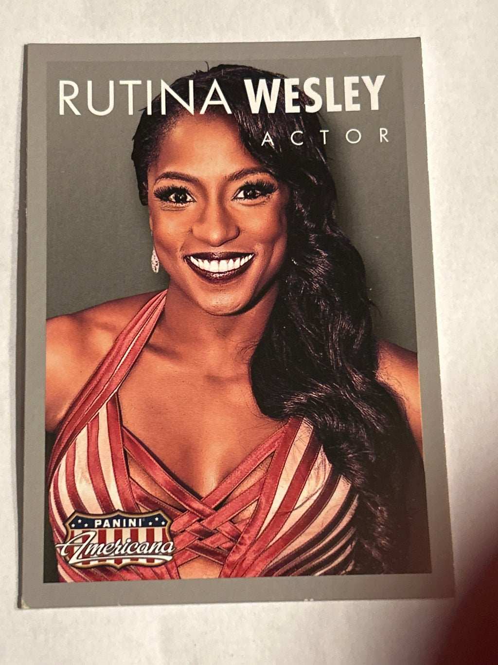 Panini Americana Rutina Wesley Actor Card front