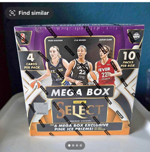 2025 Panini Select WNBA Basketball Mega Box, 40 Cards, Factory Sealed